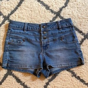 Denim shorts